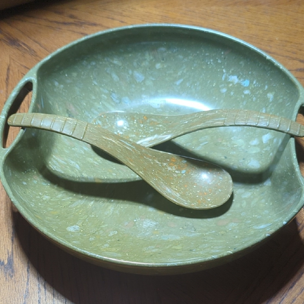 Aztec Ware Green Confetti Dining Set